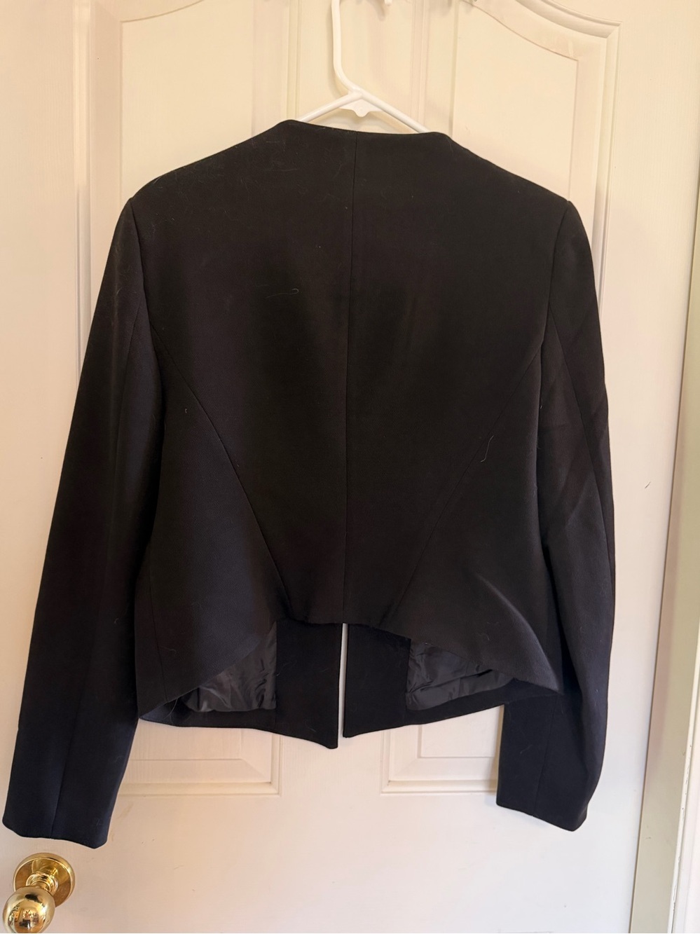 Black Women's Tailored Jacket - Classic Cropped Blazer